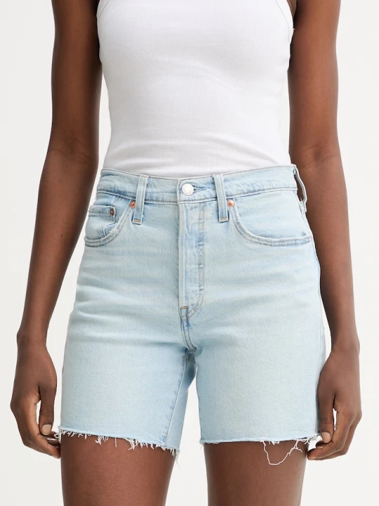Zdjęcie produktu Levi's szorty damskie jeansowe 501® MID THIGH niebieski