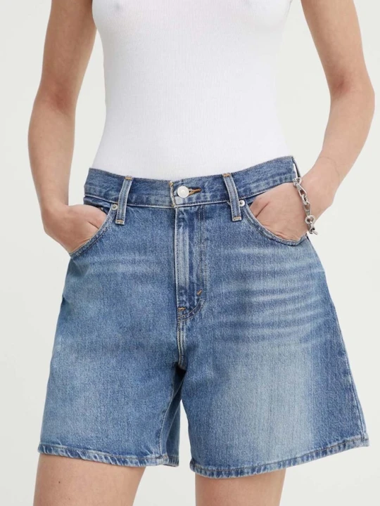 Zdjęcie produktu Levi's szorty damskie jeansowe HIGH BAGGY SHORT niebieski