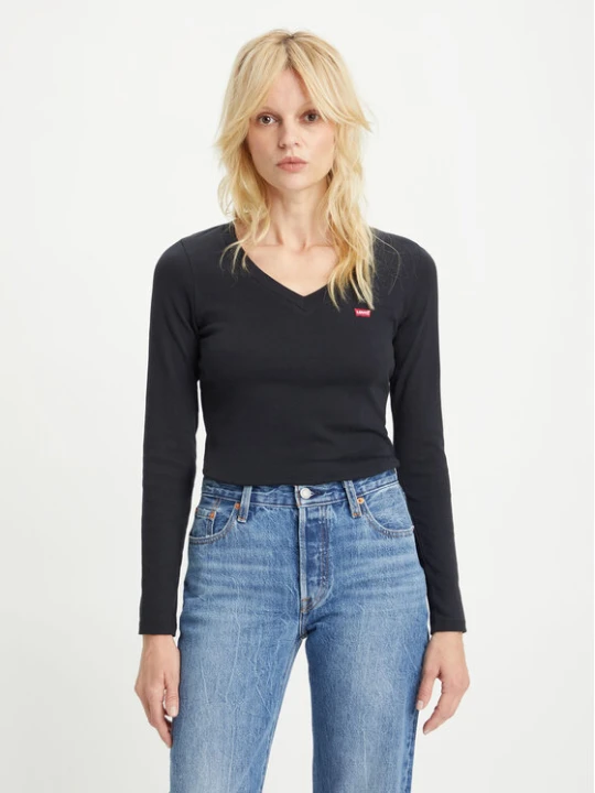 Zdjęcie produktu Levi's® T-Shirt Baby Tee A48910000 Czarny Slim Fit