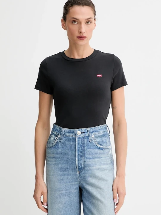 Zdjęcie produktu Levi's t-shirt bawełniany 2-pack czarny