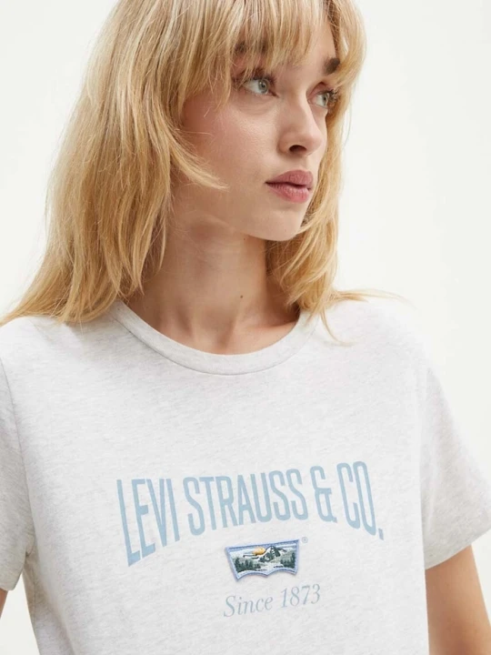 Zdjęcie produktu Levi's t-shirt bawełniany szary