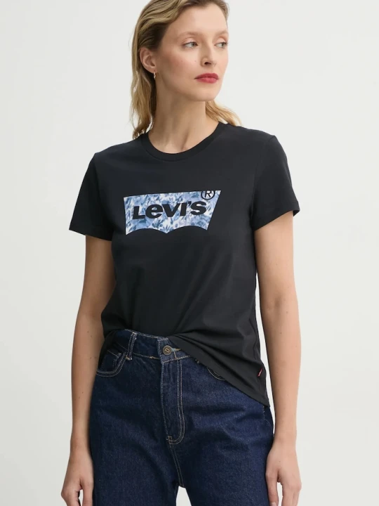Zdjęcie produktu Levi's T-shirt damski bawełniany THE PERFECT czarny