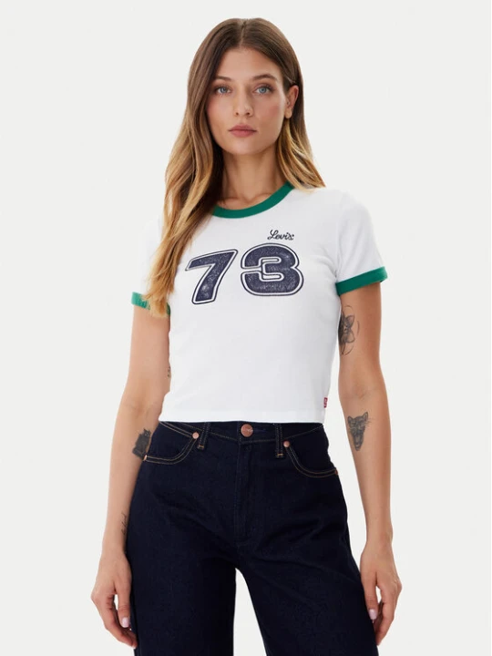 Zdjęcie produktu Levi's® T-Shirt Graphic Ringer A3523-0142 Biały Slim Fit