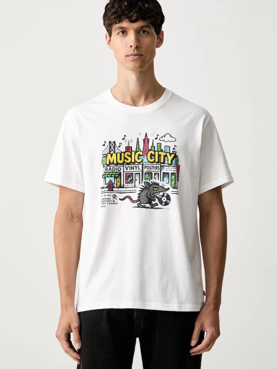 Zdjęcie produktu Levi's T-shirt męski bawełniany RELAXED FIT TEE biały
