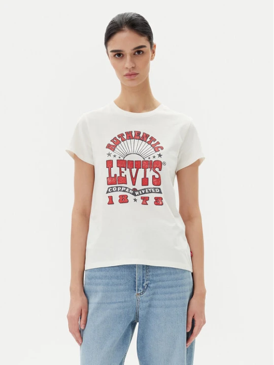 Zdjęcie produktu Levi's® T-Shirt Perfect 17369-3024 Biały Standard Fit