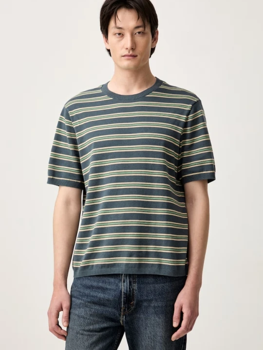 Zdjęcie produktu Levi's T-shirt swetrowy męski bawełniany SS SWEATER zielony