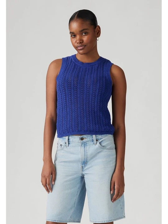 Zdjęcie produktu Levi's Top dzianinowy w kolorze niebieskim rozmiar: L