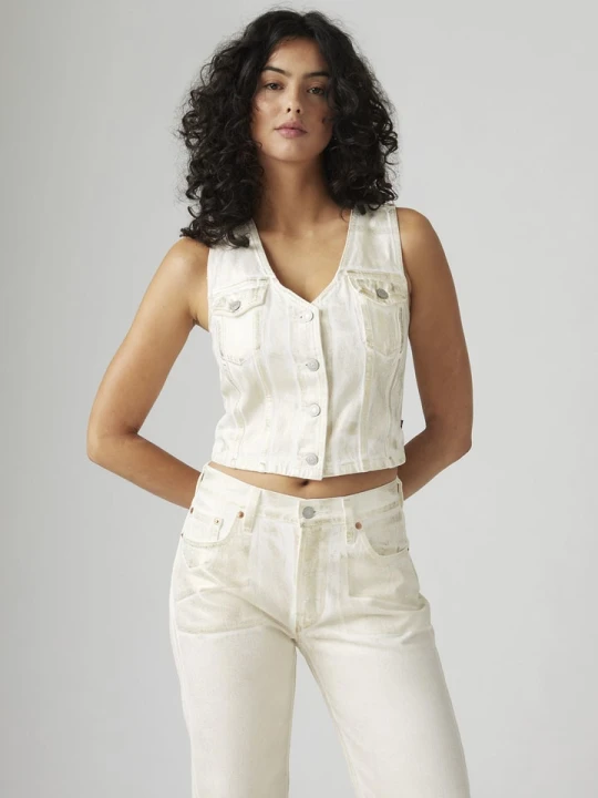 Zdjęcie produktu Levi's Top dżinsowy w kolorze białym rozmiar: S