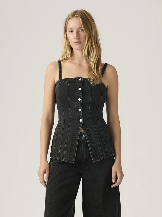 Zdjęcie produktu Levi's Top dżinsowy w kolorze czarnym rozmiar: L