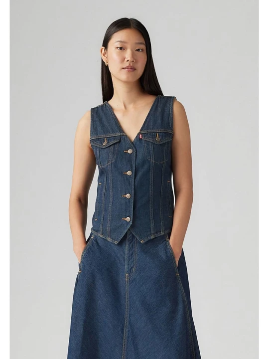 Zdjęcie produktu Levi's Top dżinsowy w kolorze granatowym rozmiar: S
