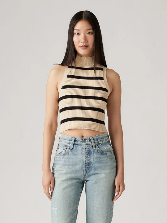 Zdjęcie produktu Levi's Top w kolorze beżowo-czarnym rozmiar: L