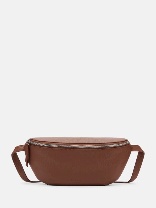 Zdjęcie produktu Liebeskind Berlin Skórzana saszetka "Tavia" w kolorze jasnobrązowym - 27 x 14 x 7 cm rozmiar: onesize