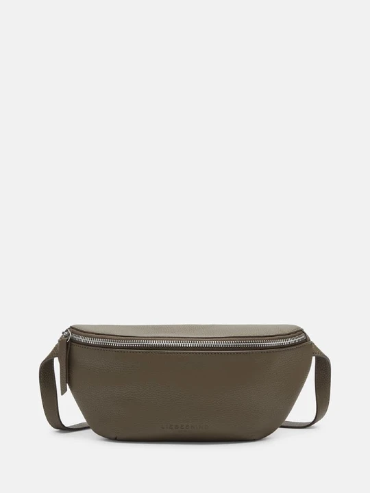 Zdjęcie produktu Liebeskind Berlin Skórzana saszetka "Tavia" w kolorze khaki - 27 x 14 x 7 cm rozmiar: onesize