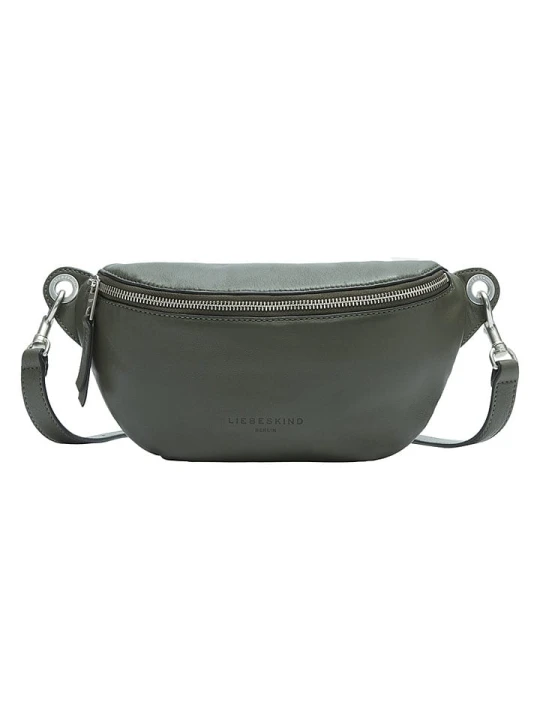 Zdjęcie produktu Liebeskind Berlin Skórzana saszetka "Tavia" w kolorze khaki - 32 x 14 x 7 cm rozmiar: onesize