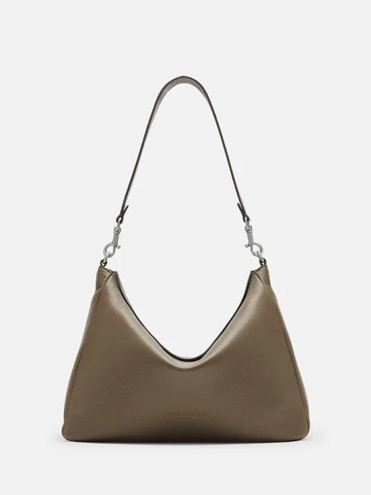 Zdjęcie produktu Liebeskind Berlin Skórzana torebka "Abigail" w kolorze khaki - 32 x 24 x 13 cm rozmiar: onesize