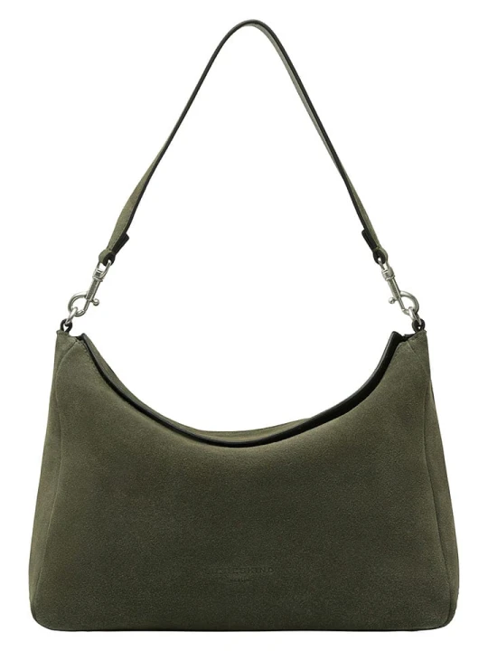 Zdjęcie produktu Liebeskind Berlin Skórzana torebka "Abigail" w kolorze khaki - 32 x 24 x 13 cm rozmiar: onesize