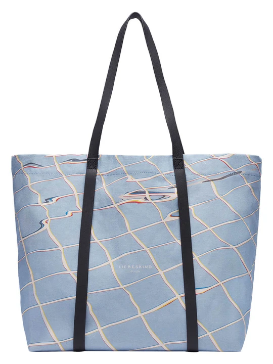 Zdjęcie produktu Liebeskind Berlin Skórzana torebka "Aurora" w kolorze błękitnym - 55 x 38 x 19 cm rozmiar: onesize
