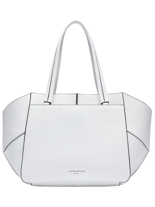 Zdjęcie produktu Liebeskind Berlin Skórzana torebka "Shopper M" w kolorze białym - 23 x 28 x 14 cm rozmiar: onesize
