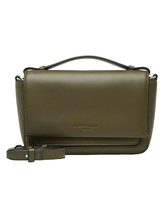 Zdjęcie produktu Liebeskind Berlin Skórzana torebka w kolorze khaki - 22 x 14 x 8 cm rozmiar: onesize