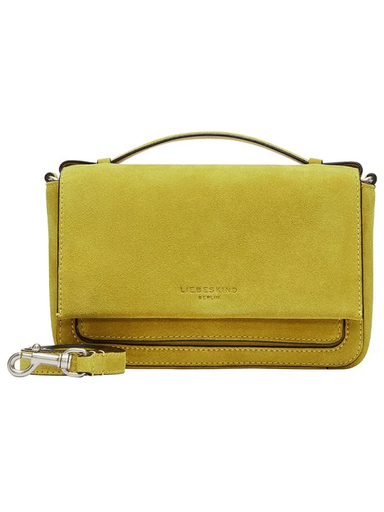 Zdjęcie produktu Liebeskind Berlin Skórzana torebka w kolorze żółtym - 22 x 14 x 7, 5 cm rozmiar: onesize
