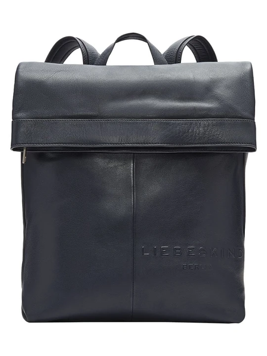 Zdjęcie produktu Liebeskind Berlin Skórzany plecak w kolorze granatowym - 31 x 40 x 14 cm rozmiar: onesize