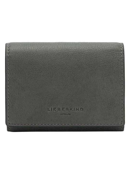 Zdjęcie produktu Liebeskind Berlin Skórzany portfel "Louisa" w kolorze antracytowym - 11 x 8 x 2 cm rozmiar: onesize