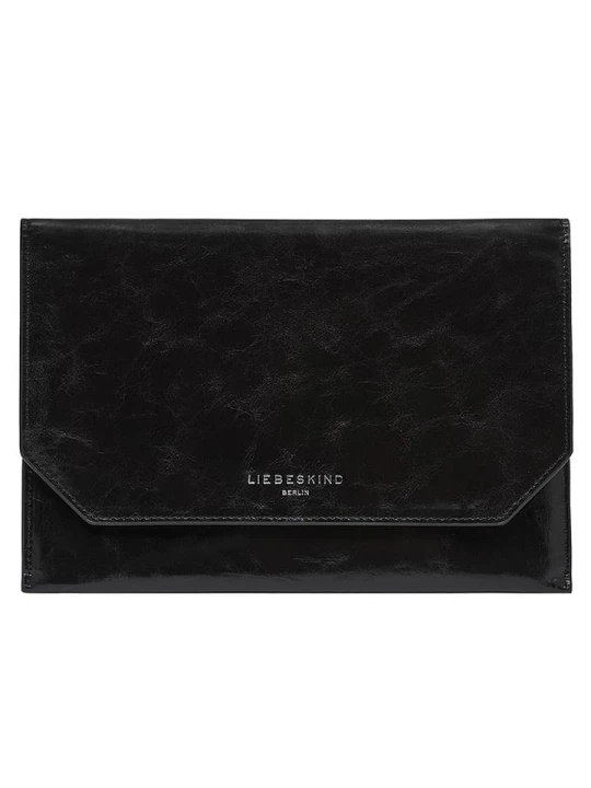 Zdjęcie produktu Liebeskind Berlin Skórzany portfel "Pouch M" w kolorze czarnym - 23 x 16 x 1 cm rozmiar: onesize