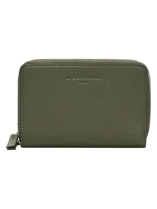 Zdjęcie produktu Liebeskind Berlin Skórzany portfel "Sophia" w kolorze khaki - 15 x 10 x 3 cm rozmiar: onesize