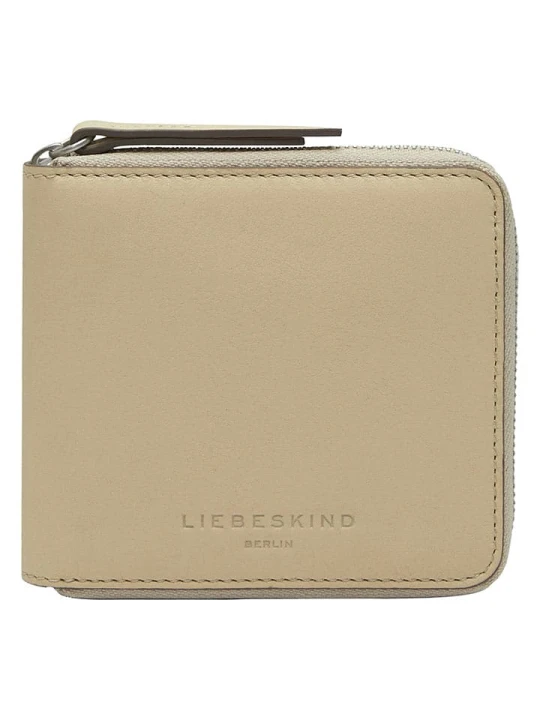 Zdjęcie produktu Liebeskind Berlin Skórzany portfel w kolorze beżowym - 11 x 10 x 2 cm rozmiar: onesize