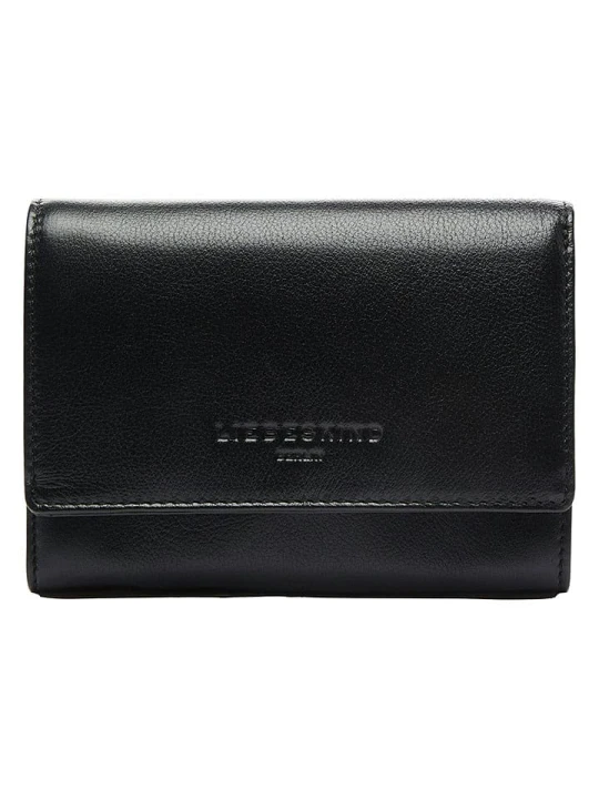 Zdjęcie produktu Liebeskind Berlin Skórzany portfel w kolorze czarnym - 13 x 10 x 3 cm rozmiar: onesize