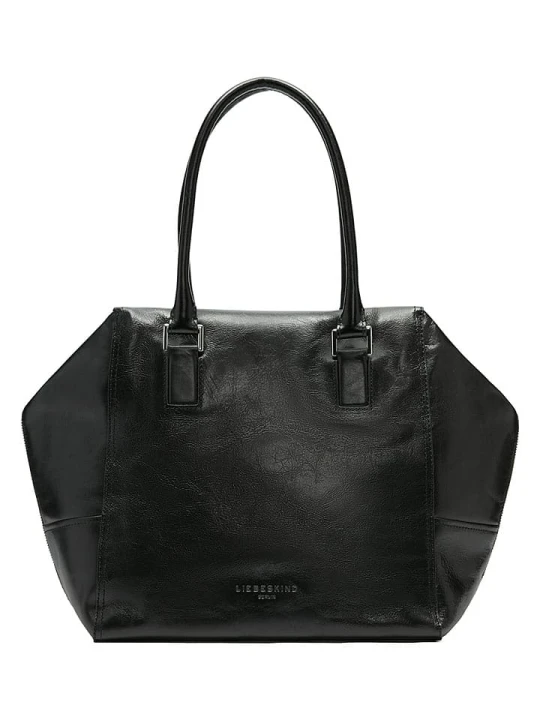 Zdjęcie produktu Liebeskind Berlin Skórzany shopper bag w kolorze czarnym - 47 x 28 x 18 cm rozmiar: onesize