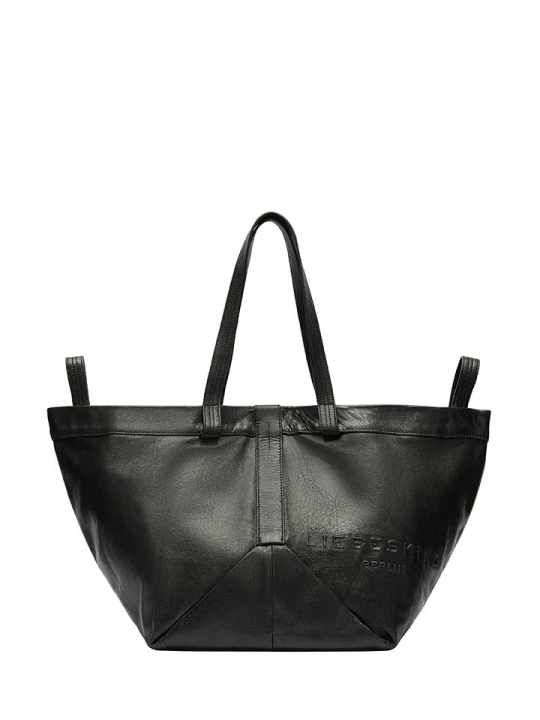 Zdjęcie produktu Liebeskind Berlin Skórzany shopper bag w kolorze czarnym - 47 x 34 x 18 cm rozmiar: onesize