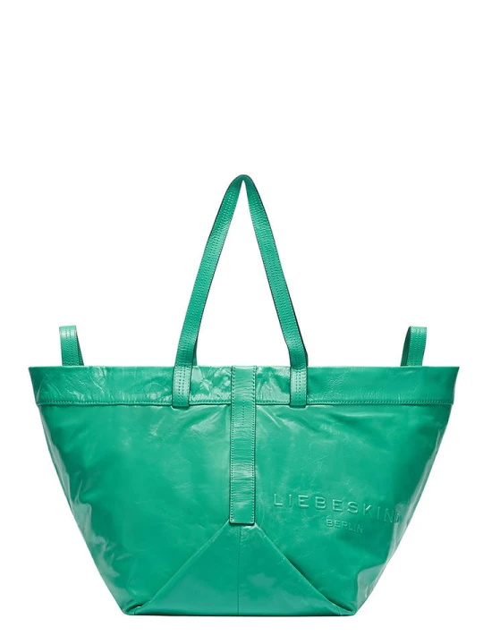 Zdjęcie produktu Liebeskind Berlin Skórzany shopper bag w kolorze turkusowym - 47 x 34 x 18 cm rozmiar: onesize
