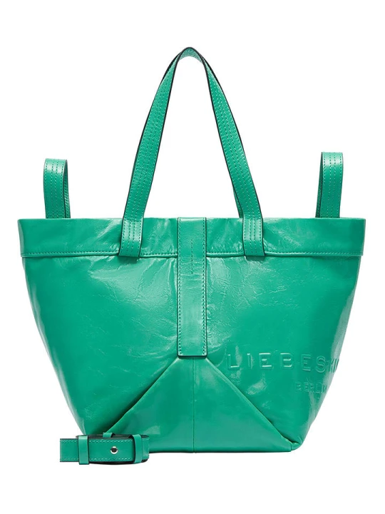 Zdjęcie produktu Liebeskind Berlin Skórzany shopper bag w kolorze turkusowym - 47 x 34 x 18 cm rozmiar: onesize