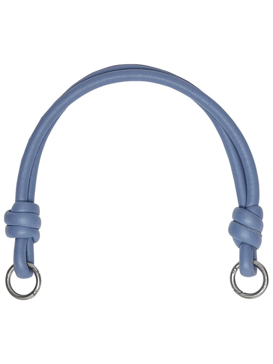 Zdjęcie produktu Liebeskind Berlin Skórzany uchwyt w kolorze jasnofioletowym do torebki - dł. 22 cm rozmiar: onesize