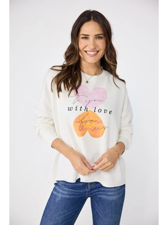 Zdjęcie produktu LIEBLINGSSTÜCK Bluza "Cyrene" w kolorze białym rozmiar: 3XL
