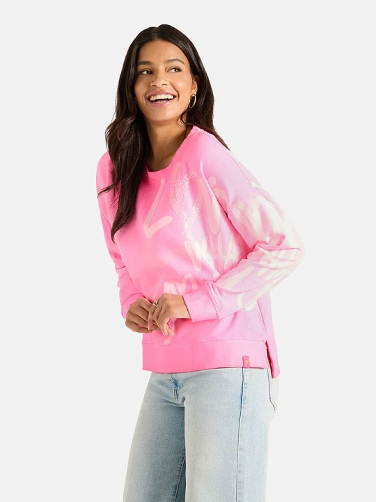 Zdjęcie produktu LIEBLINGSSTÜCK Bluza "Skip" w kolorze różowym rozmiar: L