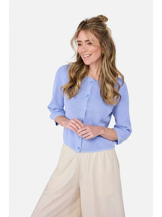 Zdjęcie produktu LIEBLINGSSTÜCK Kardigan "Aitana" w kolorze niebieskim rozmiar: 38