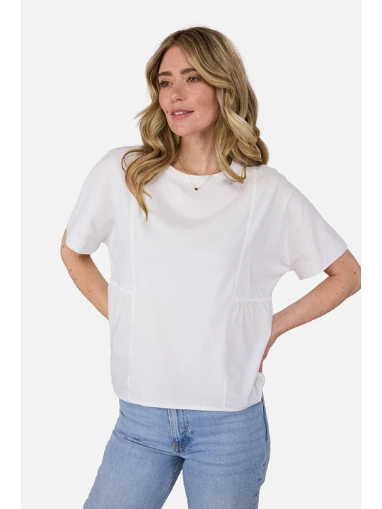 Zdjęcie produktu LIEBLINGSSTÜCK Koszulka "Dajana" w kolorze białym rozmiar: M