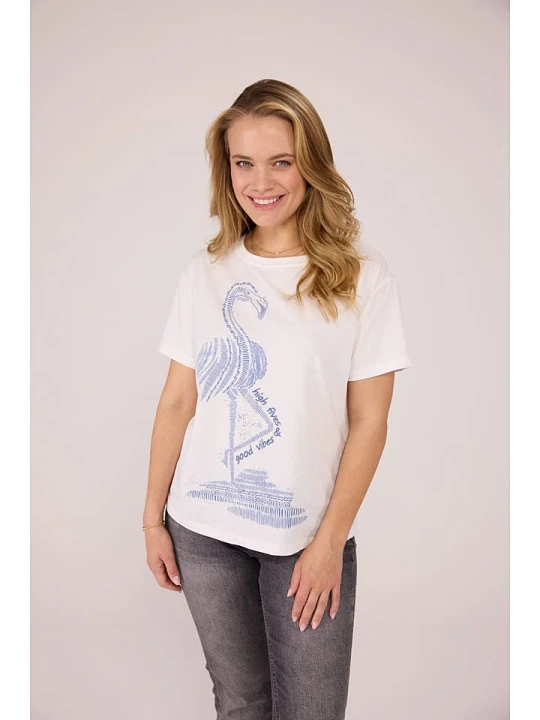 Zdjęcie produktu LIEBLINGSSTÜCK Koszulka "Dianele" w kolorze białym rozmiar: XXL