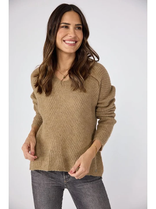 Zdjęcie produktu LIEBLINGSSTÜCK Sweter "Aliena" w kolorze jasnobrązowym rozmiar: 44
