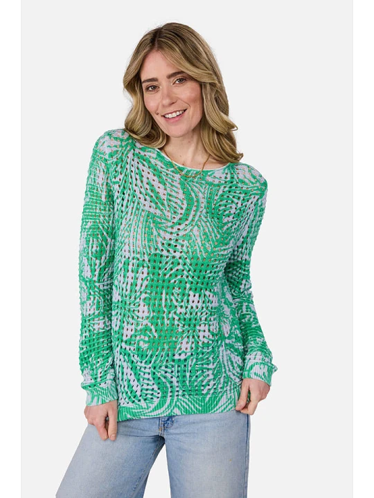 Zdjęcie produktu LIEBLINGSSTÜCK Sweter "Lillemon" w kolorze zielonym rozmiar: 38