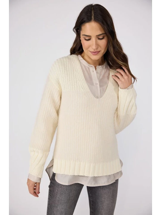 Zdjęcie produktu LIEBLINGSSTÜCK Sweter "Taline" w kolorze kremowym rozmiar: 40