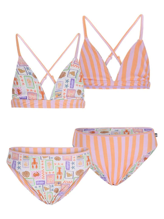 Zdjęcie produktu Like Flo Bikini "Talia" w kolorze jasnoróżowo-kremowym rozmiar: 110 / 116