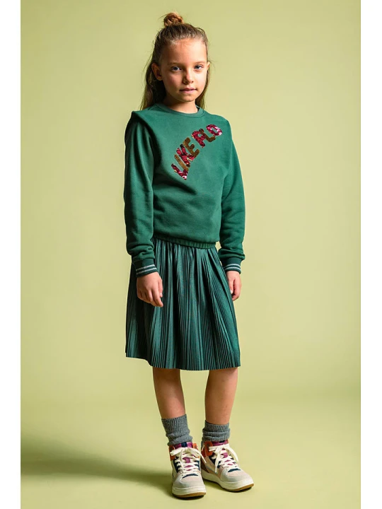 Zdjęcie produktu Like Flo Bluza "Like Flo Flo" w kolorze zielonym rozmiar: 134