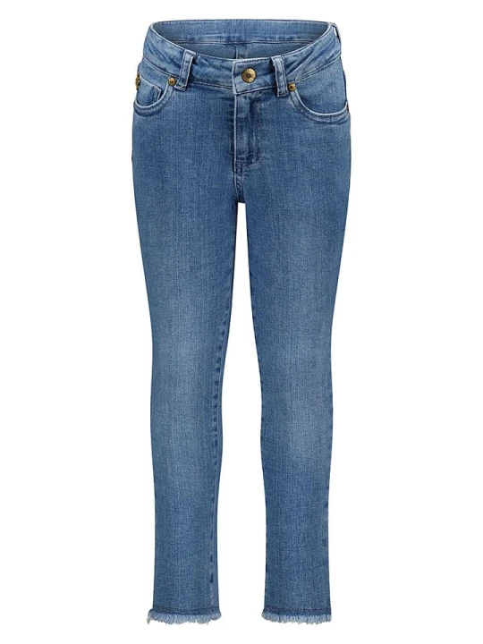 Zdjęcie produktu Like Flo Dżinsy "Miss Luna" - Slim fit - w kolorze niebieskim rozmiar: 152