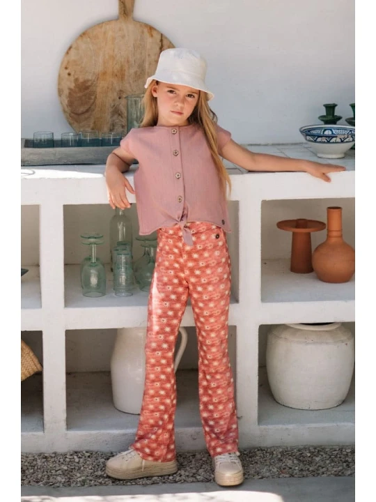 Zdjęcie produktu Like Flo Legginsy "Floor" w kolorze czerwonym rozmiar: 146