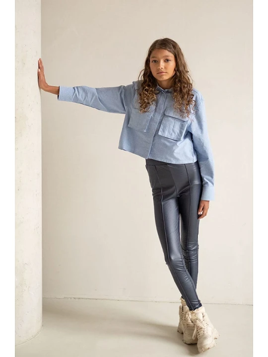 Zdjęcie produktu Like Flo Legginsy w kolorze granatowym rozmiar: 176