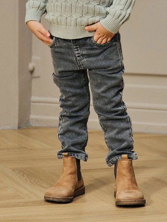 Zdjęcie produktu Lil Atelier Dżinsy "Nadie" - Regular fit - w kolorze szarym rozmiar: 104 Lil' Atelier