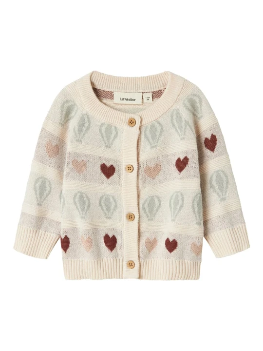 Zdjęcie produktu Lil Atelier Kardigan w kolorze beżowym rozmiar: 74 Lil' Atelier
